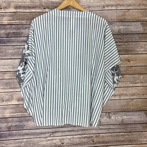 Chico's Tops - CHICO’s paisley floral black & white tie blouse Chico's Tops - CHICO’s paisley floral black & white tie blouse